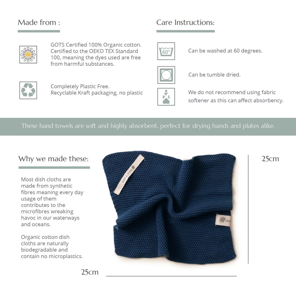 100% Cotton Dish Cloths for Washing Up – COTON MODE
