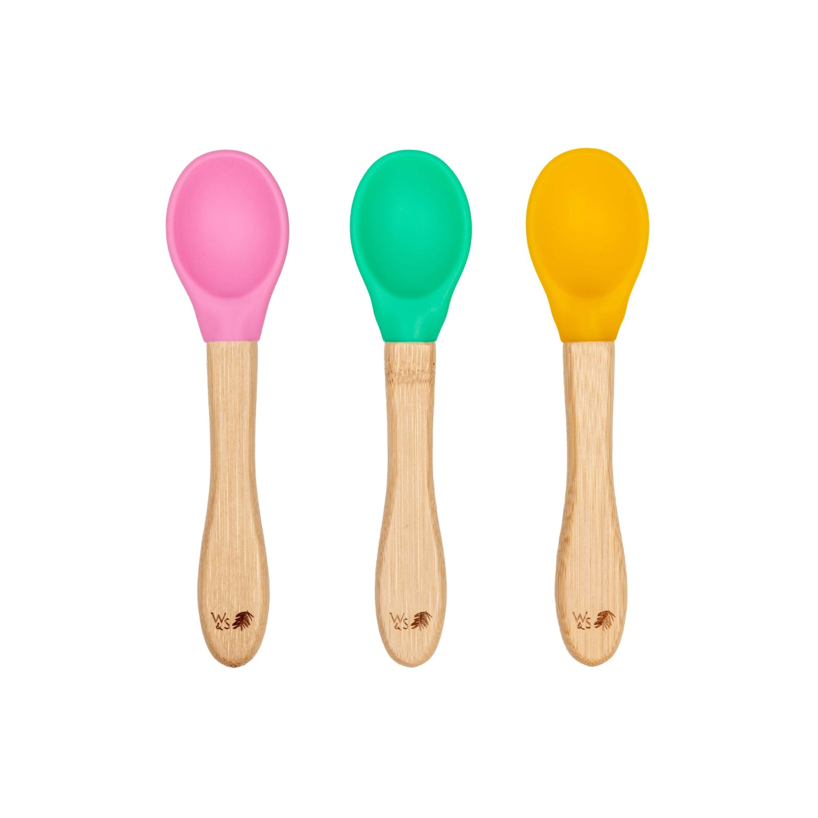 Baby Bowls and Spoons - Baby Bamboo Bowl and Spoon | Silicone Suction |  Bamboo Baby Bowls for Baby | Baby Bowls First Stage | Baby Wood Bowls