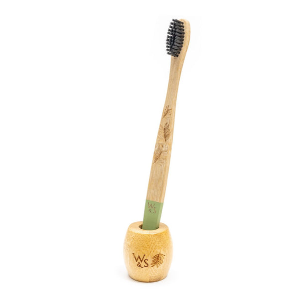 Bamboo Counter-Top Toothbrush Holder - CleanPlaneterra